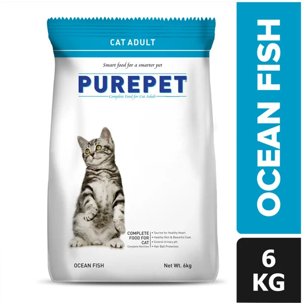Purepet Ocean Fish Adult Cat Dry Food | 2.8 KG | 6 KG