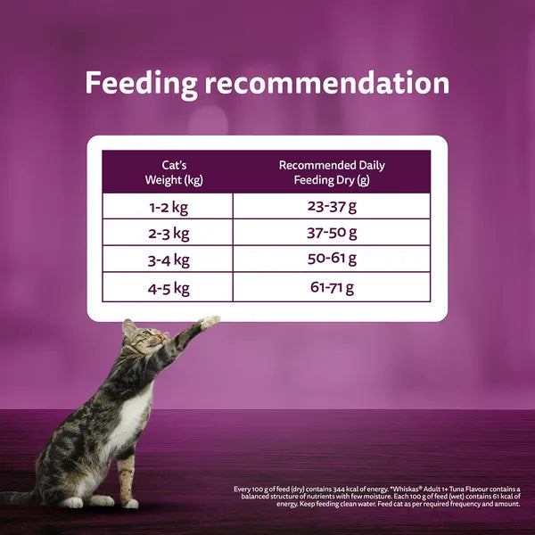 Whiskas Chicken Flavour Cat (Adult 1+) Dry Food | 1.2 KG | 3 KG