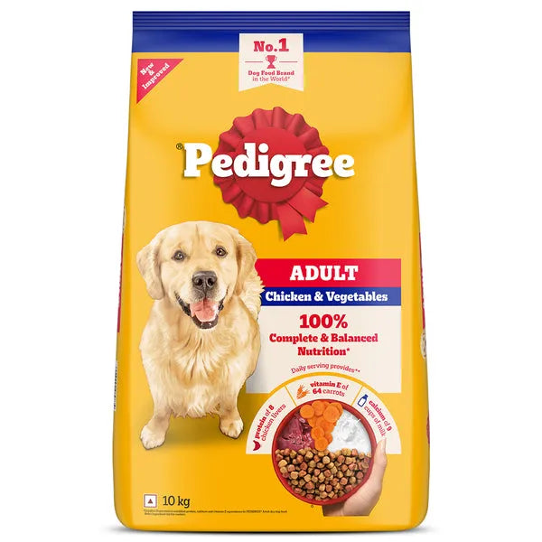 Pedigree Chicken and Vegetables Adult Dog Dry Food