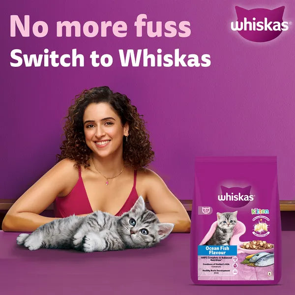 Whiskas Ocean Fish Flavour Adult Cat Dry Food | 1.2 KG | 3 KG