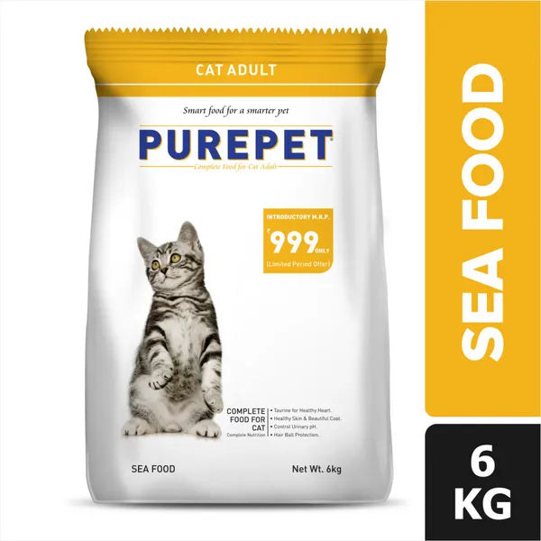 Purepet Seafood Adult Cat Dry Food | 6 KG