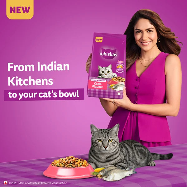Whiskas Catla Fish Flavour Adult Cat Dry Food | 1.2 KG
