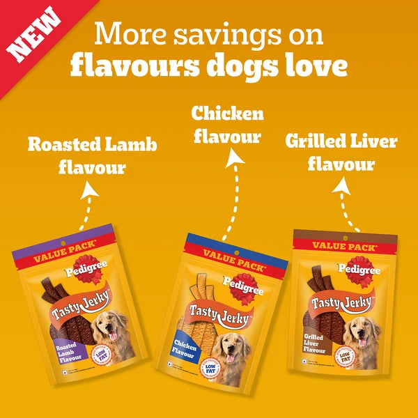 Pedigree Roasted Lamb Tasty Jerky Dog Treat