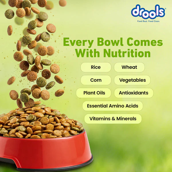 Drools 100% Vegetarian Puppy and Adult Dog Veg Dry Food (All Life Stages)