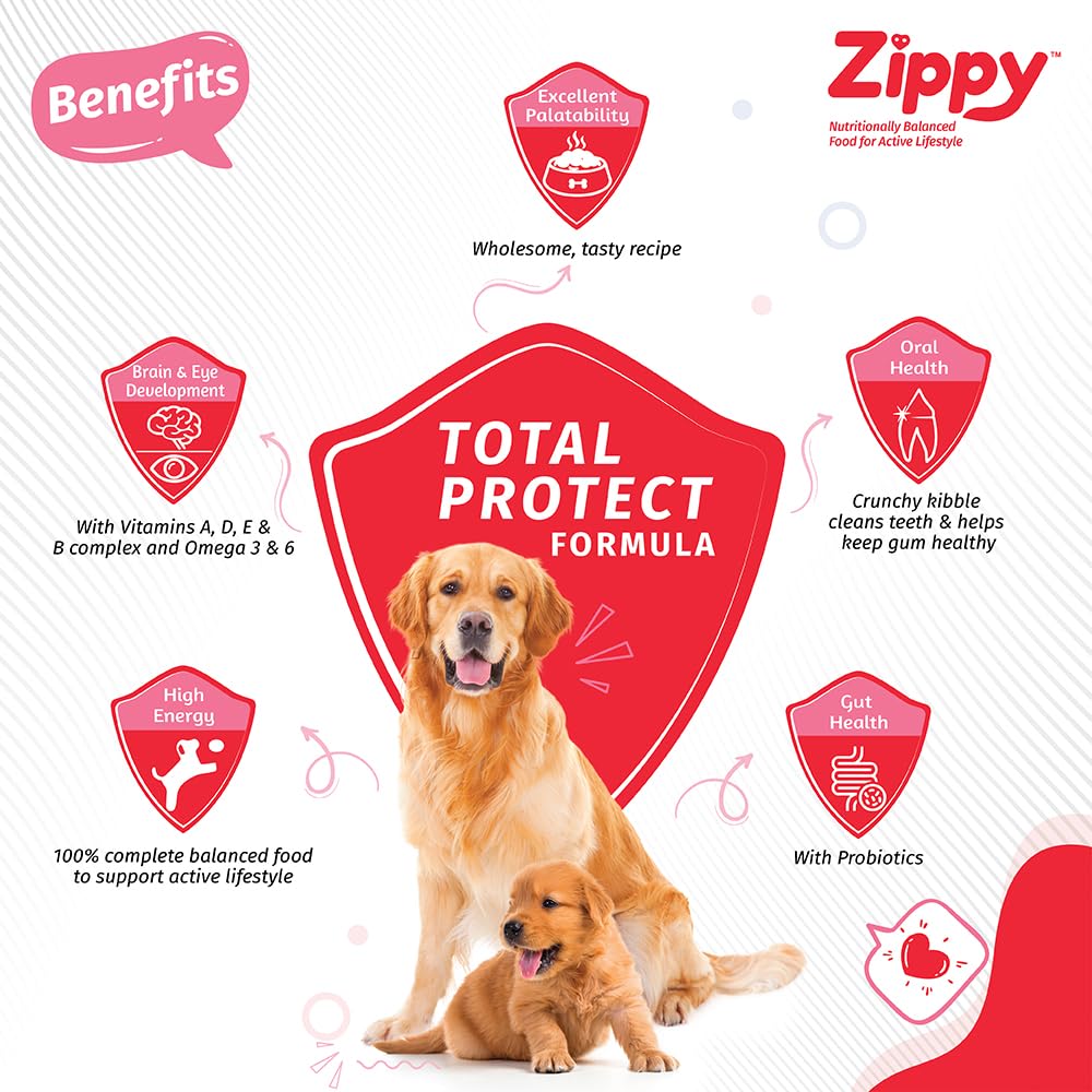 Zippy Starter Dry Dog Food for Pregnant Mother & Weaning Puppy, Real Chicken & Vegetables, Nutritionally Balanced Dog Food for All Breeds