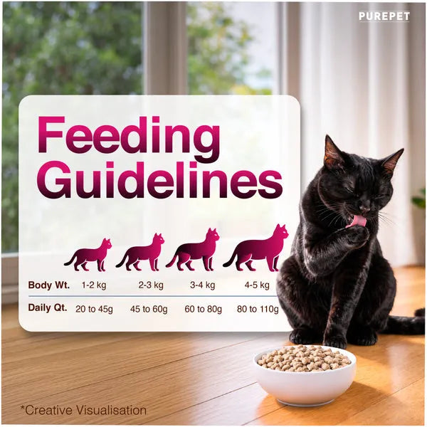 Purepet Tuna and Salmon Adult Cat Dry Food | 2.8 KG | 6 KG