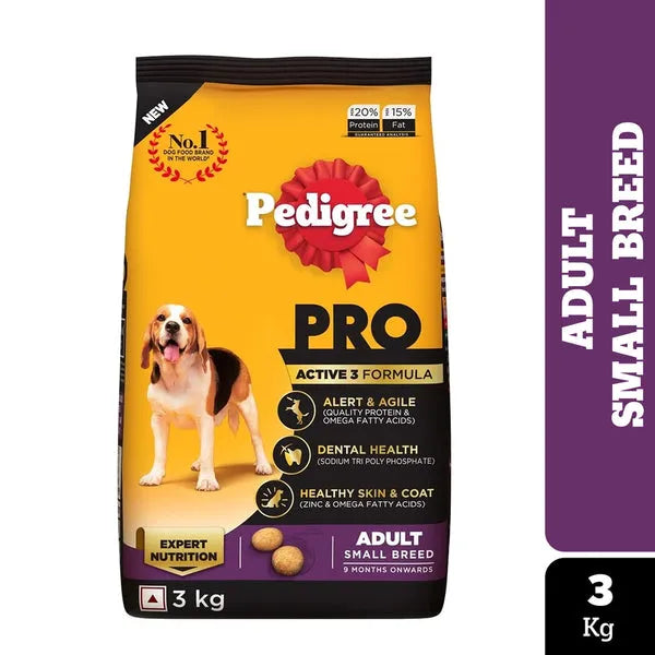 Pedigree PRO Expert Nutrition Adult Dog Dry Food for Small Breed (9 MONTHS)