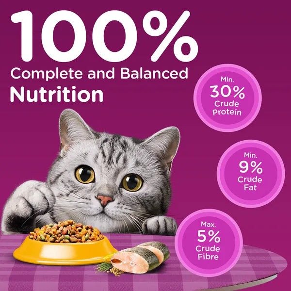 Whiskas Rohu Fish Flavour Adult Cat Dry Food | 1.2 KG