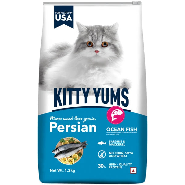 Kitty Yums Ocean Fish Persian Cat Dry Food | 1.2 KG | 3 KG