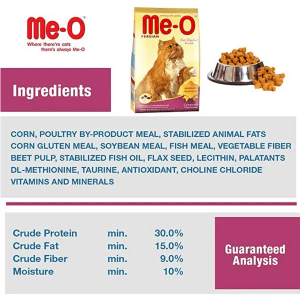 Me O Adult Persian Cat Dry Food | 2.8 KG | 6 KG