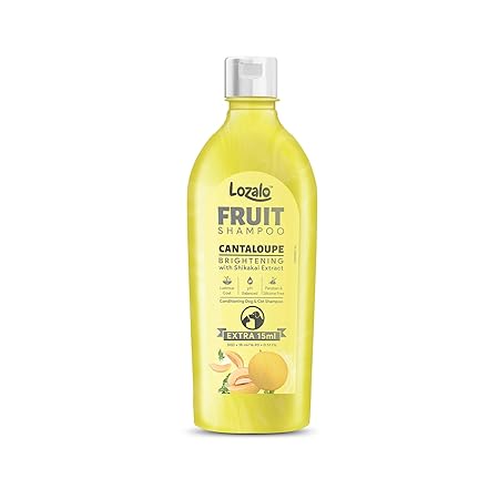 Lozalo Fruit Pet Shampoo 200 ml | Cantaloupe | pH Balanced | Paraben Free Conditioning Shampoo for Dogs & Cats of All Breeds