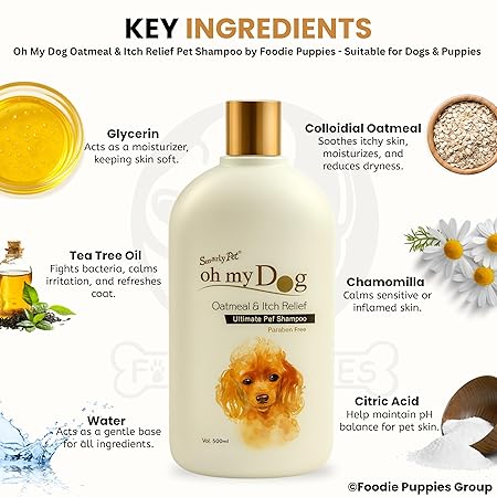Oh My Dog Oatmeal Shampoo for Dogs and Puppies - 500ml