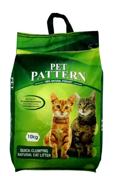 Pet Pattern Natural Unscented Clay Quick Clumping Cat Litter