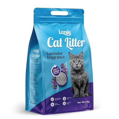 Lozalo Cat Litter | Lavender Fragrance | Natural Bentonite | Strong Clumping