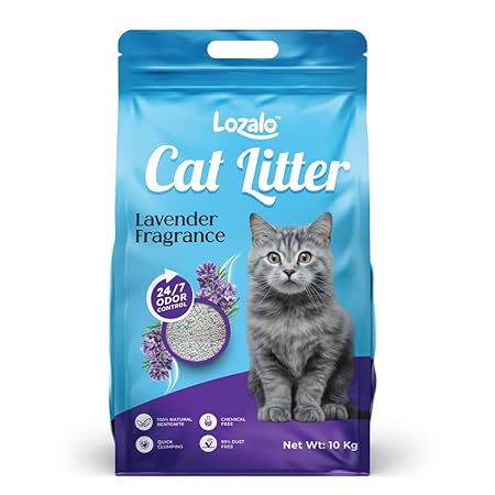 Lozalo Cat Litter | Lavender Fragrance | Natural Bentonite | Strong Clumping