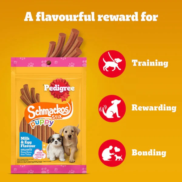 PUPPY STARTER PACK 
Drools Puppy Food | Schmackos Stix | JerHigh Treat | Mild Shampoo