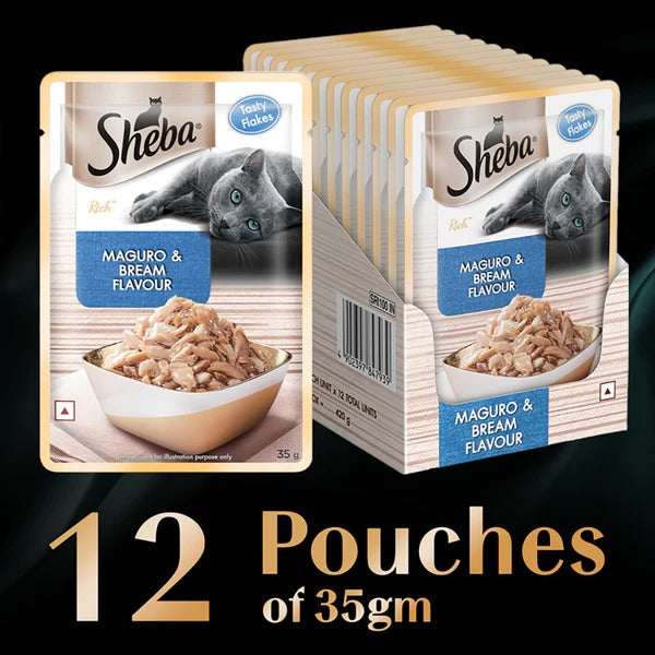 Sheba Maguro & Bream Fish Mix Cat Wet Food