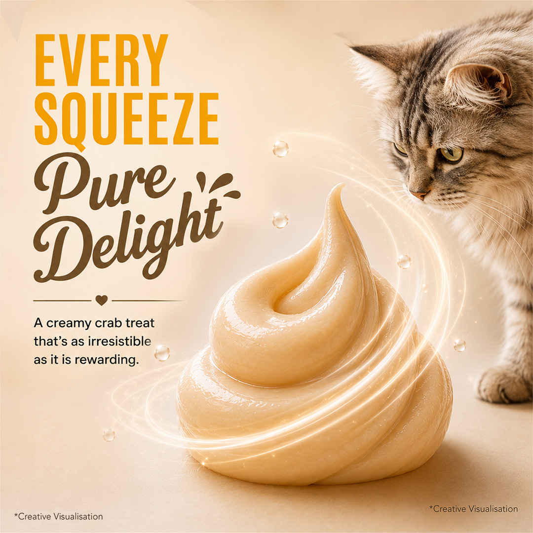 Signature Grain Zero Crab Lickable Creamy Cat Treats