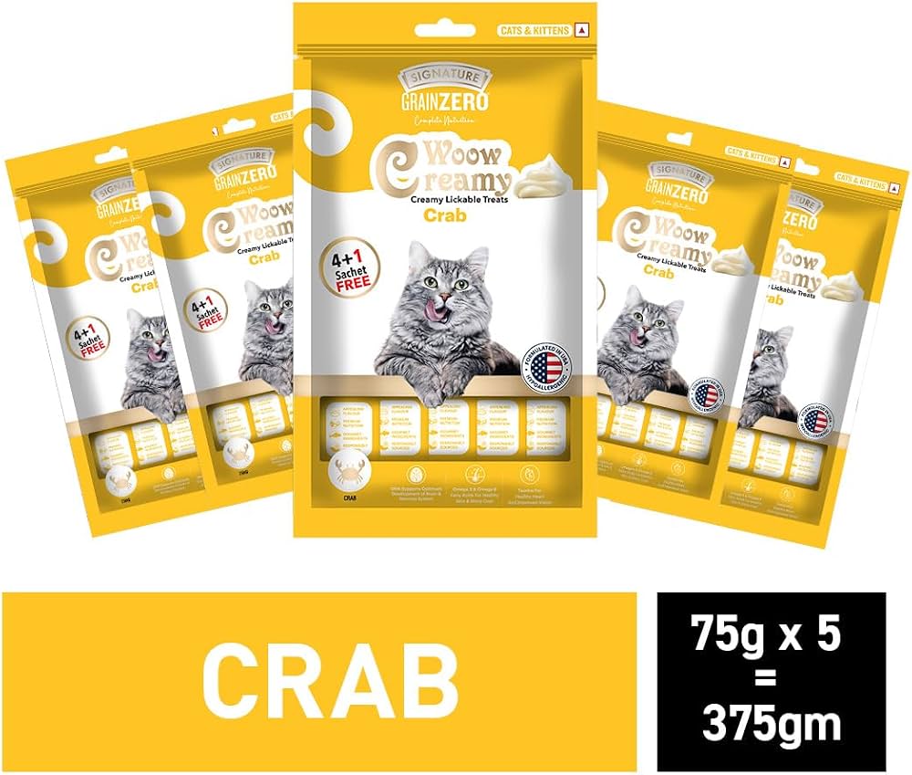 Signature Grain Zero Crab Lickable Creamy Cat Treats