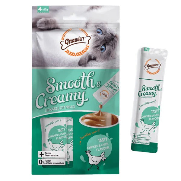 Gnawlers Chicken & Liver Creamy Cat Treats