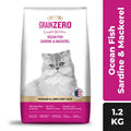 Signature Grain Zero Ocean Fish, Sardine and Mackerel Long Coat & Persian Adult Cat Dry Food | 1.2 KG | 3 KG