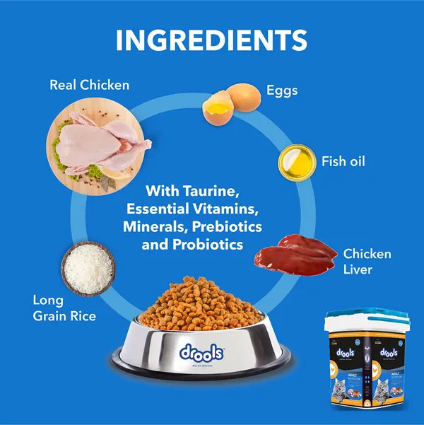 Drools Real Chicken Adult Cat Dry Food | 3 KG