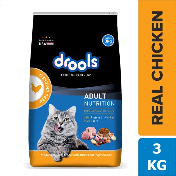 Drools Real Chicken Adult Cat Dry Food | 3 KG