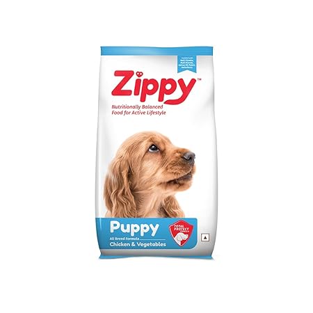 Zippy Puppy Dry Dog Food Real Chicken & Vegetables, Nutritionally Balanced Dog Food for All Breeds
