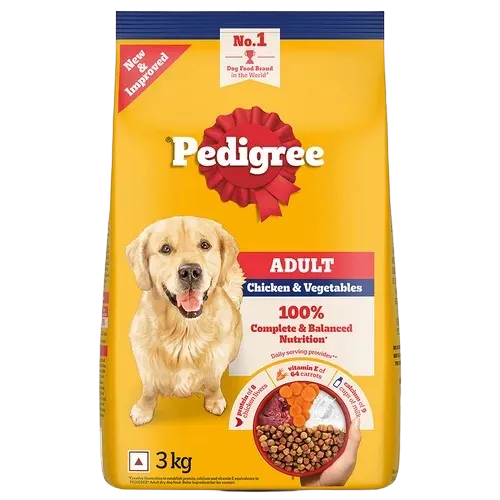 Pedigree Chicken and Vegetables Adult Dog Dry Food